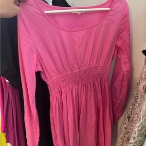 Pink Long Sleeve Dress